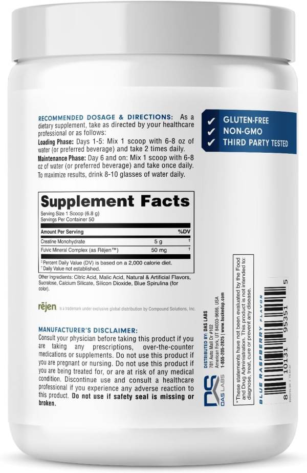 Bucked Up Micronized Creatine Monohydrate